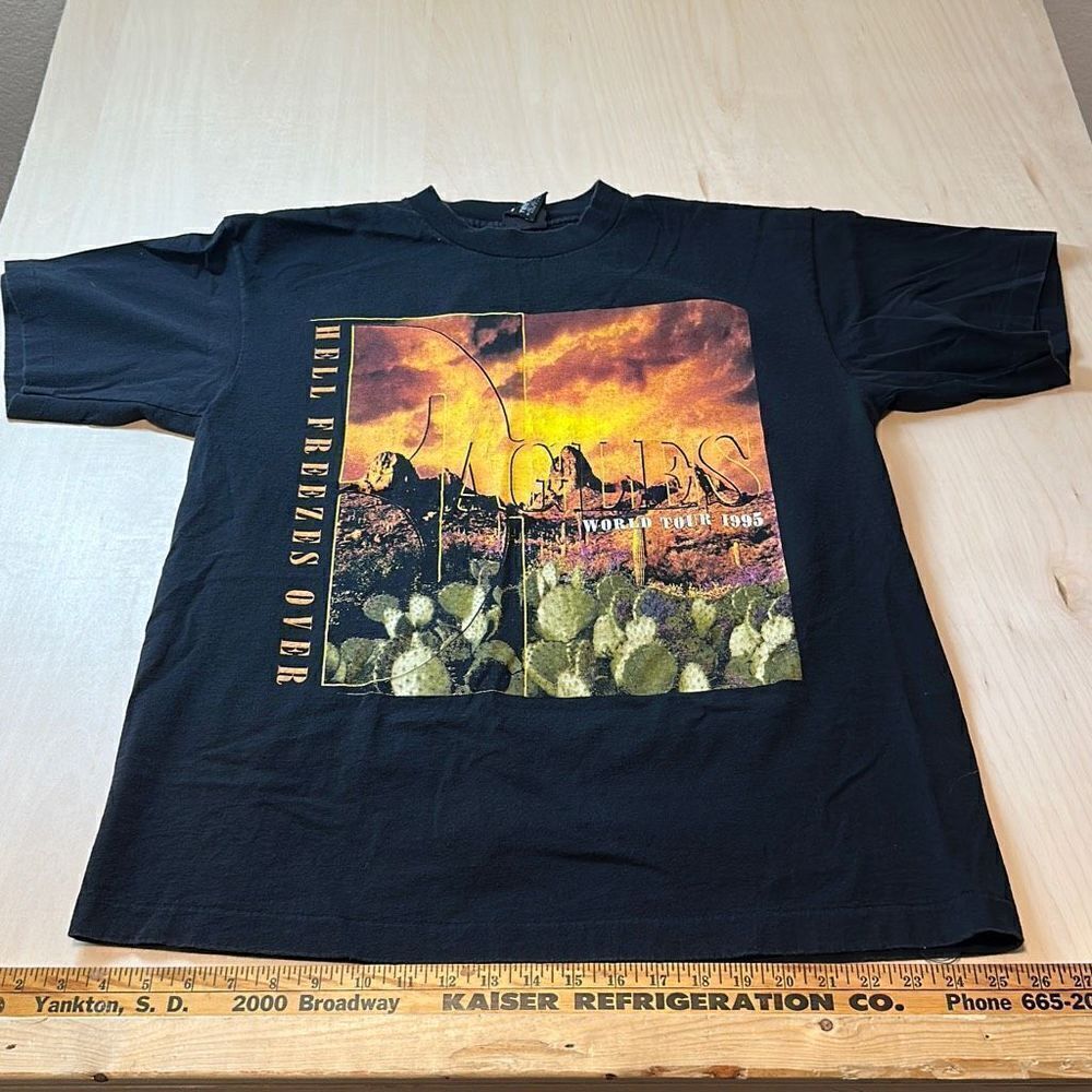 Vintage Giant 1995 Eagles Hell Freezes‎ Over World Tour '95 Concert T-Shirt XL